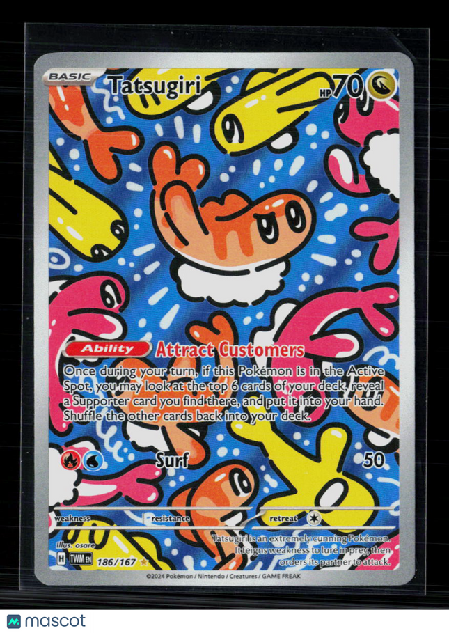 Pokemon 2024 Twilight Masquerade Tatsugiri #186/167