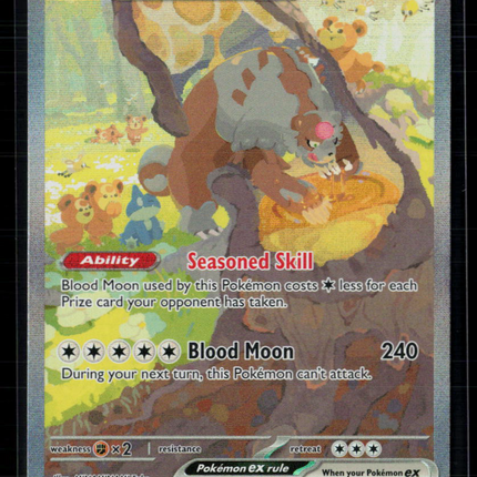 Pokemon 2024 Twilight Masquerade Bloodmoon Ursaluna EX SAR #216/167