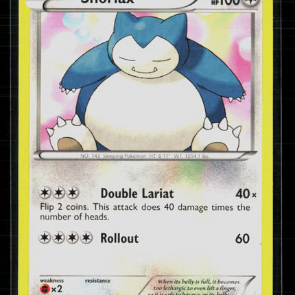 Pokemon 2012 Boundaries Crossed Snorlax #109/149