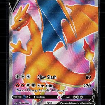 Pokemon 2020 Sword & Shield Charizard V FA #SWSH050