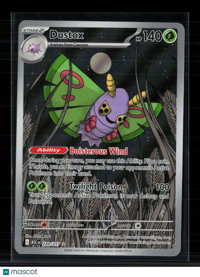 Pokemon 2026 Mega Evolution – Ascended Heroes Dustox #220/217
