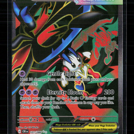 Pokemon 2025 Scarlet & Violet Phantasmal Flames Mega Floette EX SAR #101/86