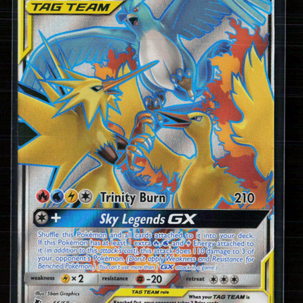 Pokemon 2019 Hidden Fates Moltres & Zapdos & Articuno GX #66/68