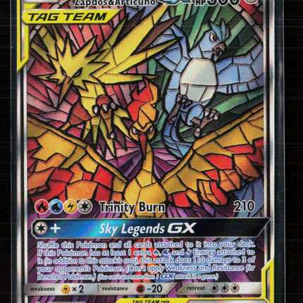 Pokemon 2019 Hidden Fates Moltres & Zapdos & Articuno GX FA #SM210