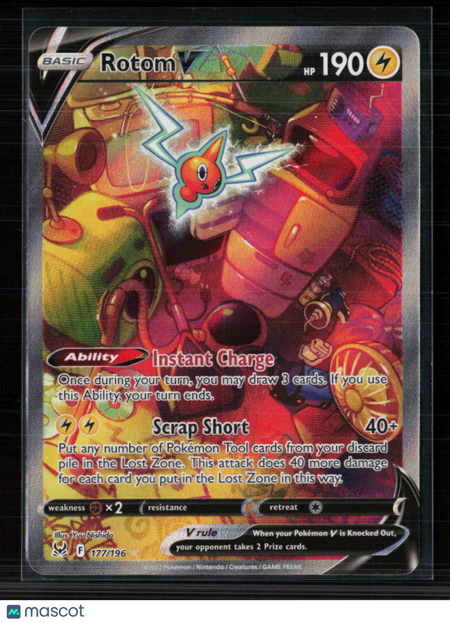 Pokemon 2022 Lost Origin Rotom V FA #177/196