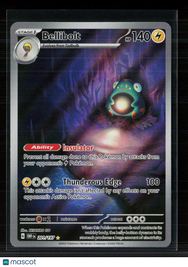 Pokemon 2023 Obsidian Flames Bellibolt #201/197