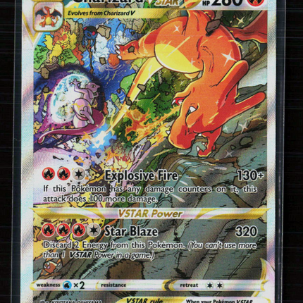 Pokemon 2023 Crown Zenith Charizard VSTAR SAR #SWSH262
