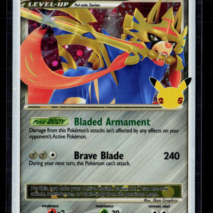 Pokemon 2021 Celebrations Zacian LV.X #SWSH135