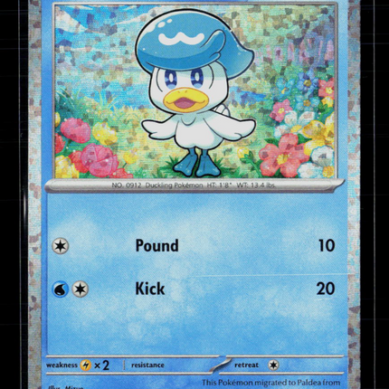 Pokemon 2023 McDonald's Collection Quaxly #3/15