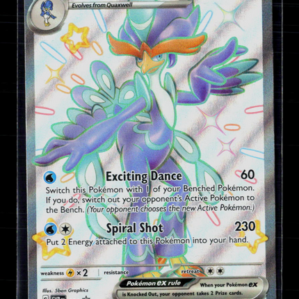 Pokemon 2024 Paldean Fates Quaquaval EX #SVP EN 084
