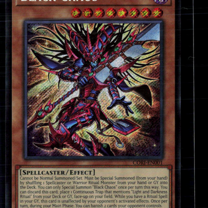 Yu-Gi-Oh! Black Chaos Chaos Origins Secret Rare • CORI-EN001 1st Edition