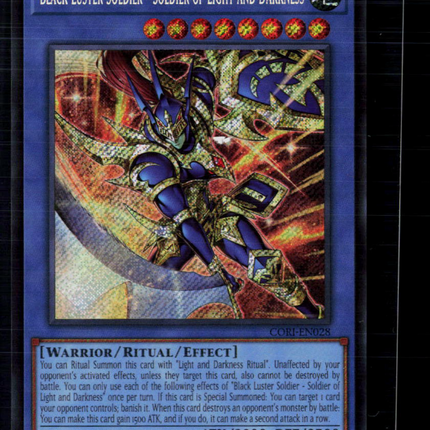 Yu-Gi-Oh! Black Luster Soldier Chaos Origins SR CORI-EN028