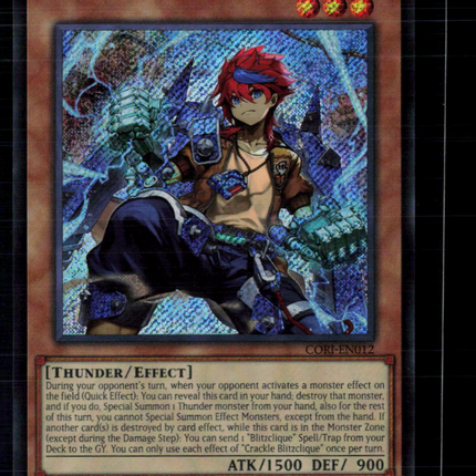 Yu-Gi-Oh! 2020 Konami Core Rock Crackle Blitzclique 1st Edition