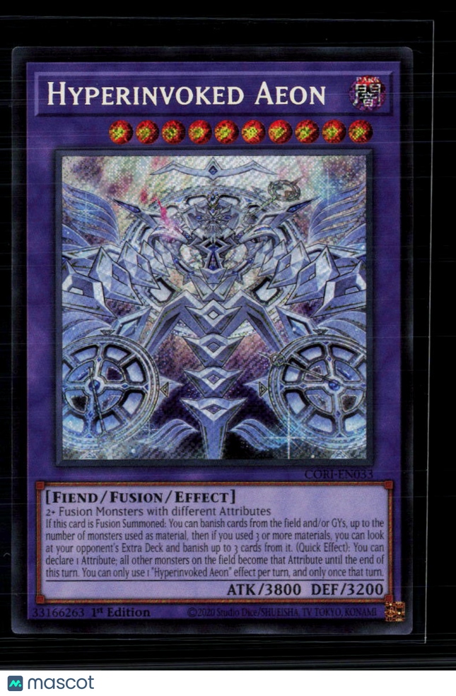 Yu-Gi-Oh! Hyperinvoked Aeon Chaos Origins Secret Rare • CORI-EN033 1st Edition
