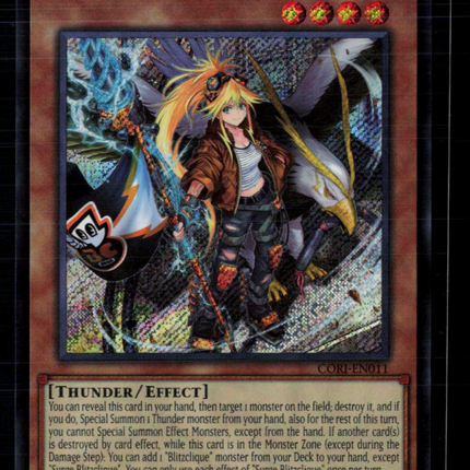 Yu-Gi-Oh! Surge Blitzclique Chaos Origins Secret Rare • CORI-EN011 1st Edition