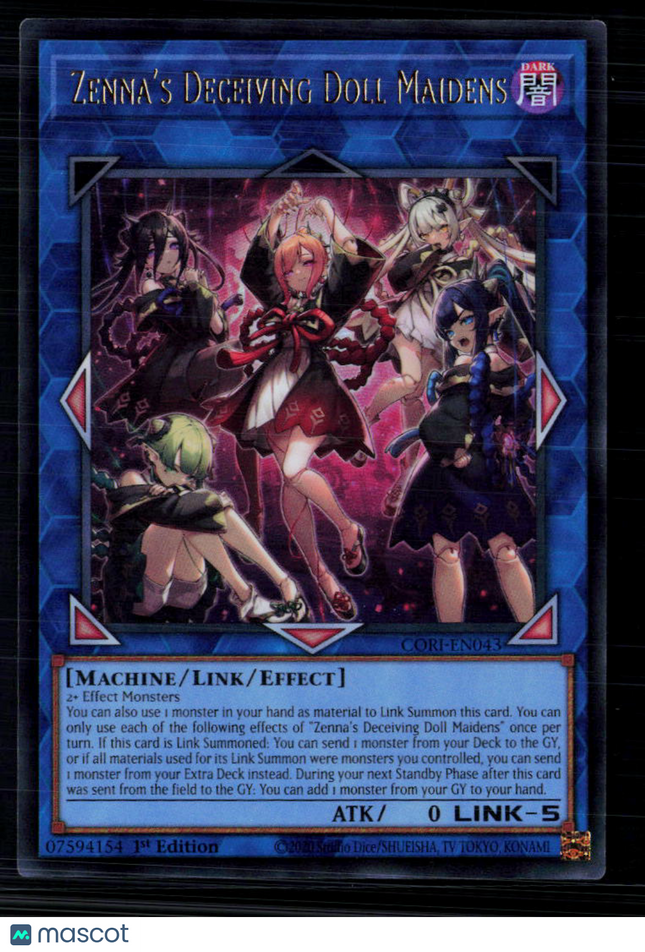 Yu-Gi-Oh! Zenna's Deceiving Doll Maidens Chaos Origins UR CORI-EN043 1st Edition