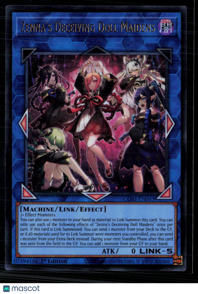 Yu-Gi-Oh! Zenna's Deceiving Doll Maidens Chaos Origins UR CORI-EN043 1st Edition
