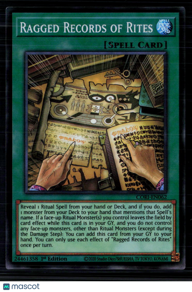 Yu-Gi-Oh! Ragged Records of Rites Chaos Origins SR CORI-EN062 1st Edition