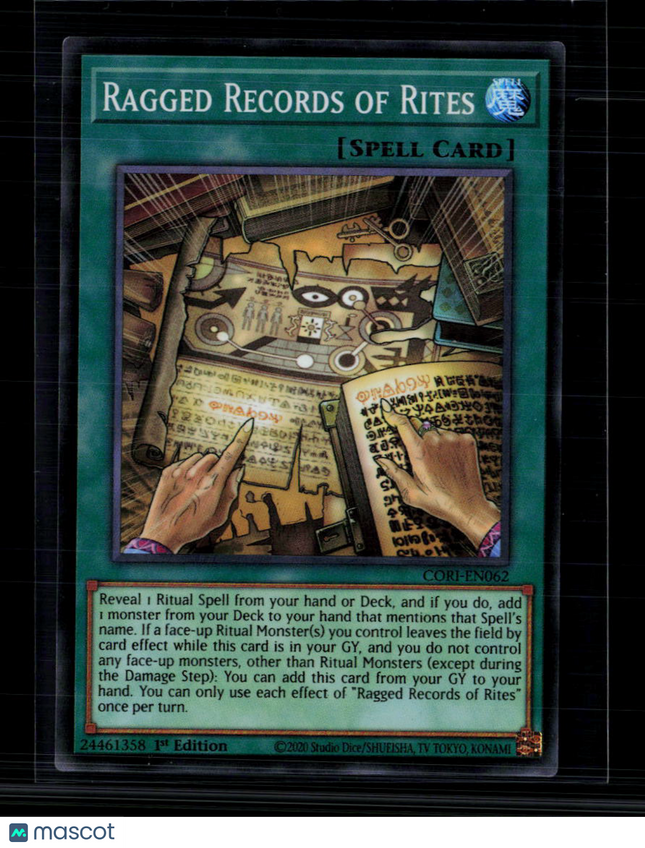Yu-Gi-Oh! Ragged Records of Rites Chaos Origins SR CORI-EN062 1st Edition