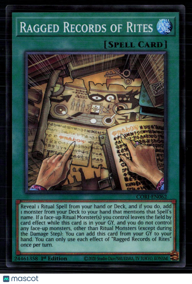 Yu-Gi-Oh! Ragged Records of Rites Chaos Origins SR CORI-EN062 1st Edition