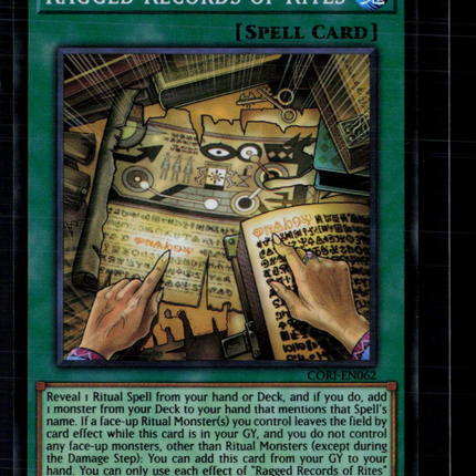 Yu-Gi-Oh! Ragged Records of Rites Chaos Origins SR CORI-EN062 1st Edition