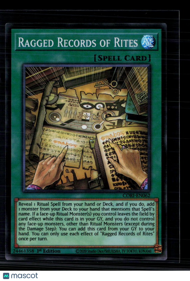 Yu-Gi-Oh! Ragged Records of Rites Chaos Origins SR CORI-EN062 1st Edition