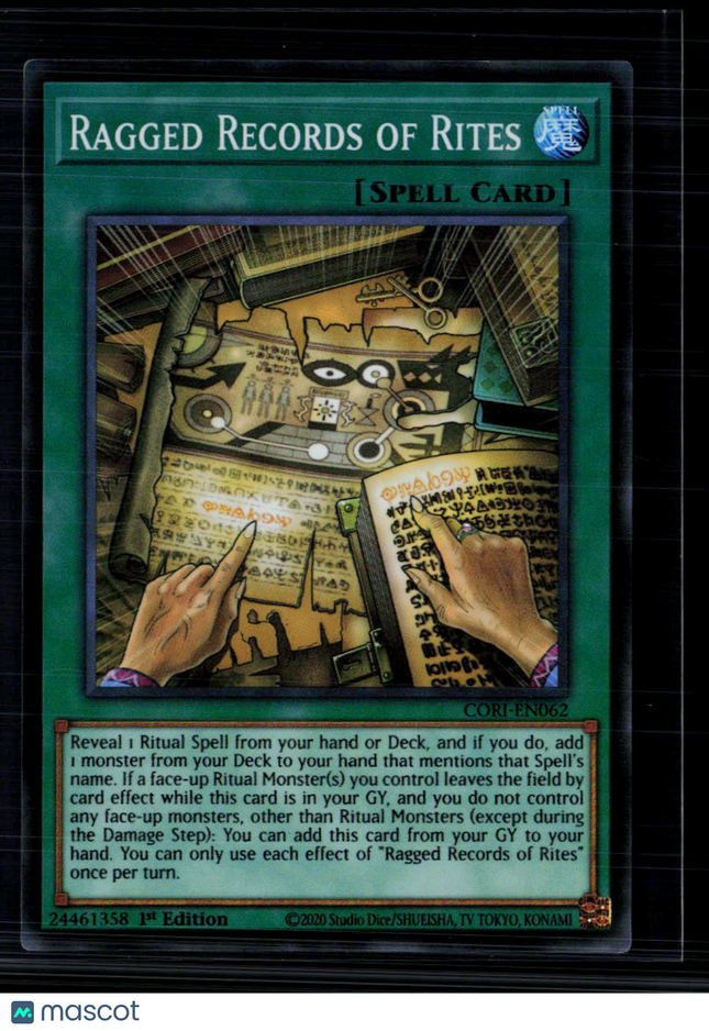 Yu-Gi-Oh! Ragged Records of Rites Chaos Origins SR CORI-EN062 1st Edition