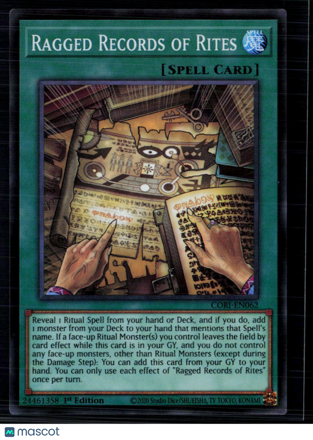 Yu-Gi-Oh! Ragged Records of Rites Chaos Origins SR CORI-EN062 1st Edition