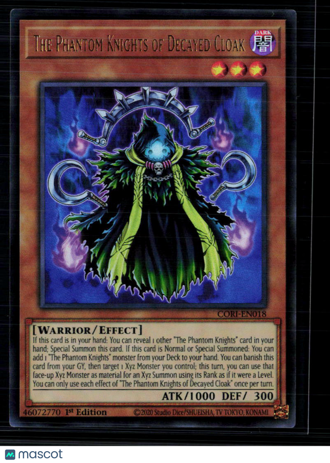 Yu-Gi-Oh! The Phantom Knights of Decayed Cloak Chaos Origins UR CORI-EN018