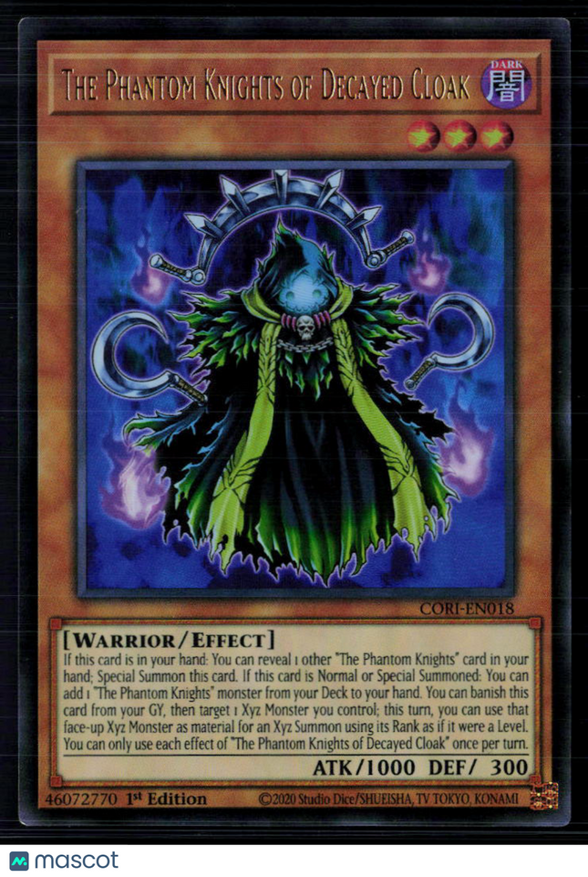 Yu-Gi-Oh! The Phantom Knights of Decayed Cloak Chaos Origins UR CORI-EN018