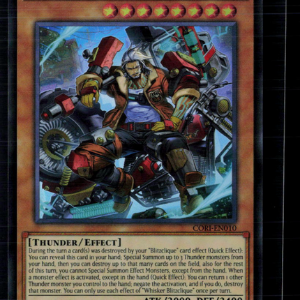 Yu-Gi-Oh! Whisker Blitzclique Chaos Origins Ultra Rare • CORI-EN010 1st Edition