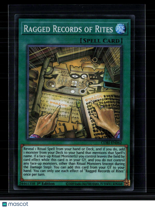 Yu-Gi-Oh! Ragged Records of Rites Chaos Origins SR CORI-EN062 1st Edition