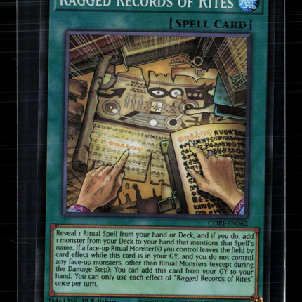 Yu-Gi-Oh! Ragged Records of Rites Chaos Origins SR CORI-EN062 1st Edition