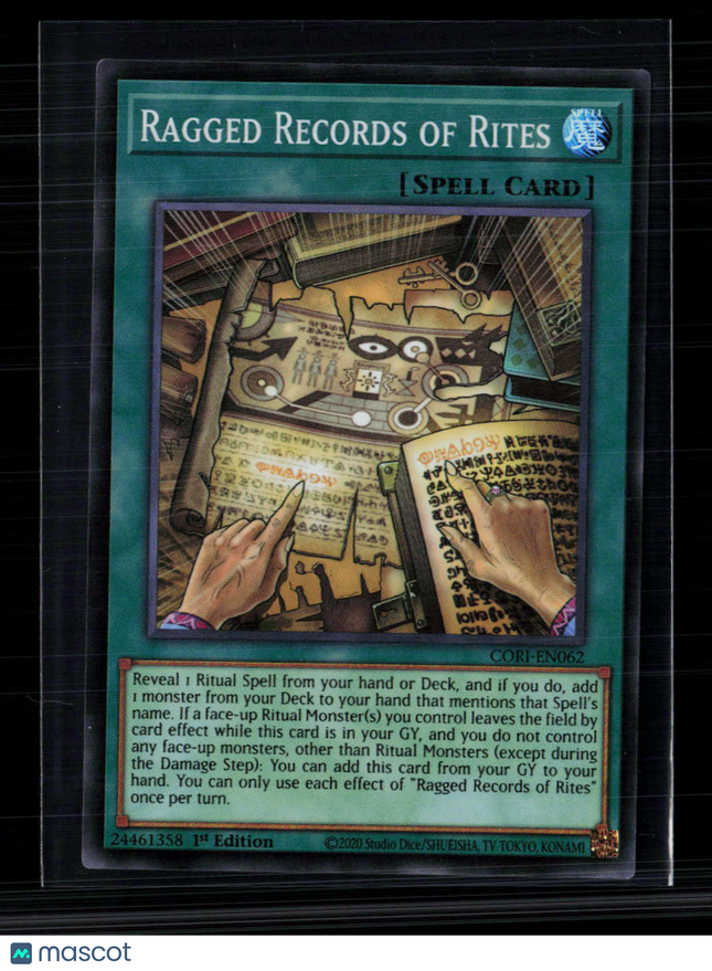 Yu-Gi-Oh! Ragged Records of Rites Chaos Origins SR CORI-EN062 1st Edition