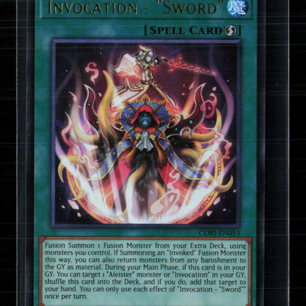 Yu-Gi-Oh! Invocation - "Sword" Chaos Origins Ultra Rare • CORI-EN053 1st Edition