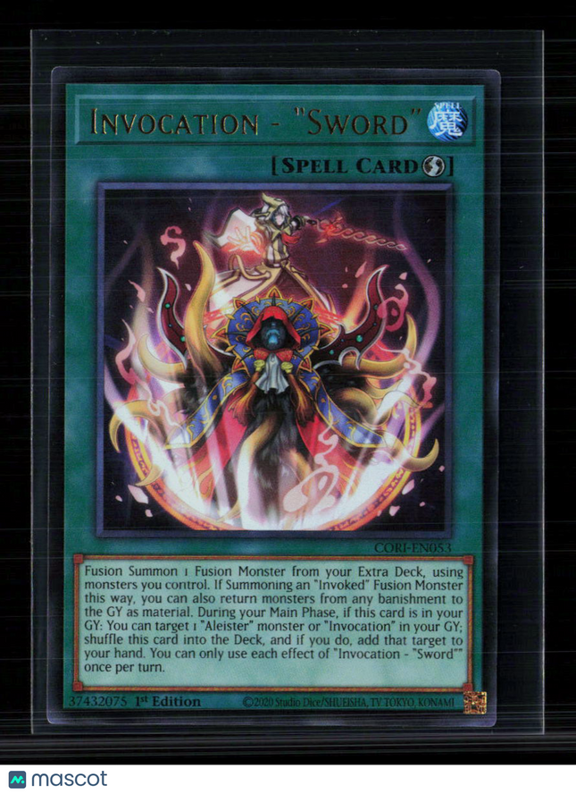 Yu-Gi-Oh! Invocation - "Sword" Chaos Origins Ultra Rare • CORI-EN053 1st Edition