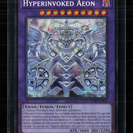 Yu-Gi-Oh! Hyperinvoked Aeon Chaos Origins Secret Rare • CORI-EN033 1st Edition