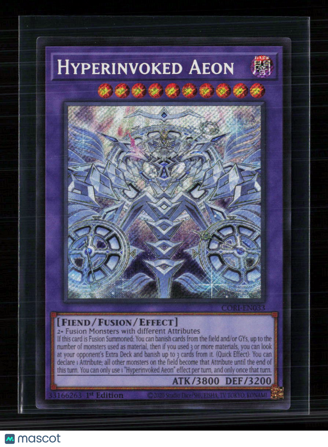 Yu-Gi-Oh! Hyperinvoked Aeon Chaos Origins Secret Rare • CORI-EN033 1st Edition