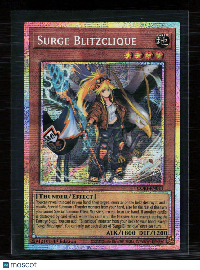 Yu-Gi-Oh! Surge Blitzclique Chaos Origins Starlight Rare CORI-EN011 1st Edition