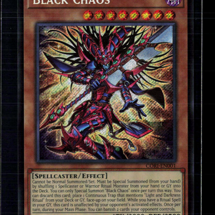 Yu-Gi-Oh! Black Chaos Chaos Origins Secret Rare • CORI-EN001 1st Edition