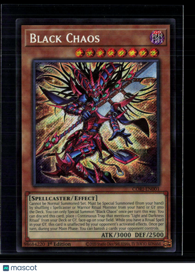 Yu-Gi-Oh! Black Chaos Chaos Origins Secret Rare • CORI-EN001 1st Edition