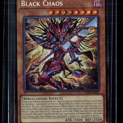 Yu-Gi-Oh! Black Chaos Chaos Origins Secret Rare • CORI-EN001 1st Edition