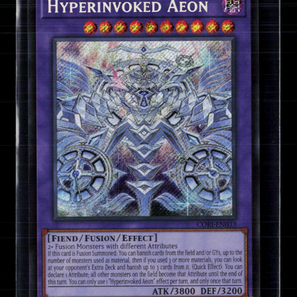 Yu-Gi-Oh! Hyperinvoked Aeon Chaos Origins Secret Rare • CORI-EN033 1st Edition