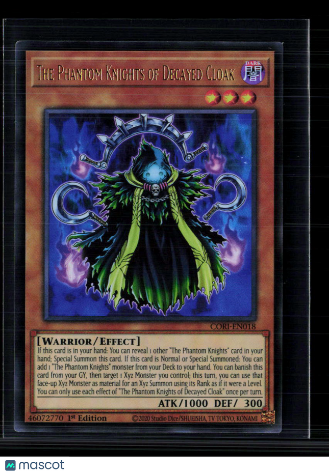 Yu-Gi-Oh! The Phantom Knights of Decayed Cloak Chaos Origins UR CORI-EN018