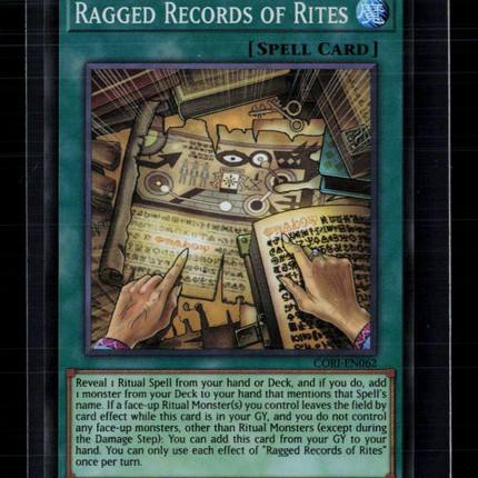 Yu-Gi-Oh! Ragged Records of Rites Chaos Origins SR CORI-EN062 1st Edition