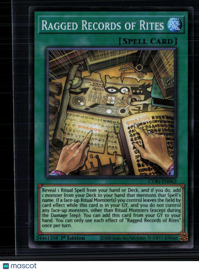 Yu-Gi-Oh! Ragged Records of Rites Chaos Origins SR CORI-EN062 1st Edition