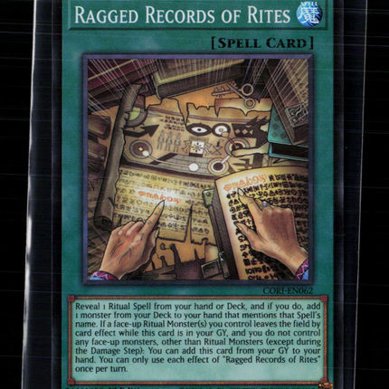 Yu-Gi-Oh! Ragged Records of Rites Chaos Origins SR CORI-EN062 1st Edition