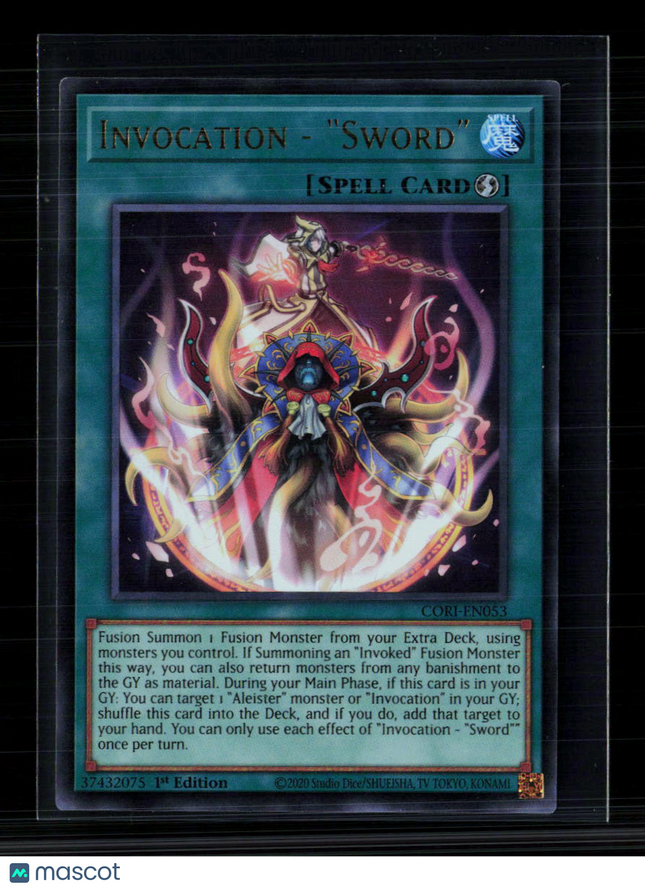 Yu-Gi-Oh! Invocation - "Sword" Chaos Origins Ultra Rare • CORI-EN053 1st Edition
