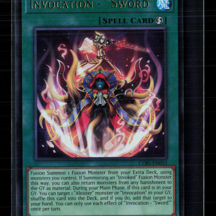 Yu-Gi-Oh! Invocation - "Sword" Chaos Origins Ultra Rare • CORI-EN053 1st Edition