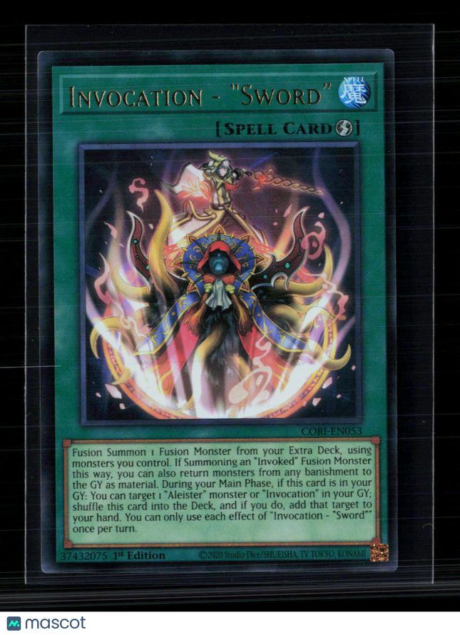 Yu-Gi-Oh! Invocation - "Sword" Chaos Origins Ultra Rare • CORI-EN053 1st Edition